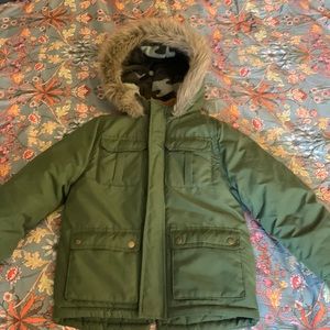 Boys Winter Coat Parka Size 7 - Like New